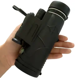 Telescopio Monocular potente con ZOOM HD, binoculares portátiles de largo alcance, para caza y Camping, con trípode y Clip para teléfono, 50x60