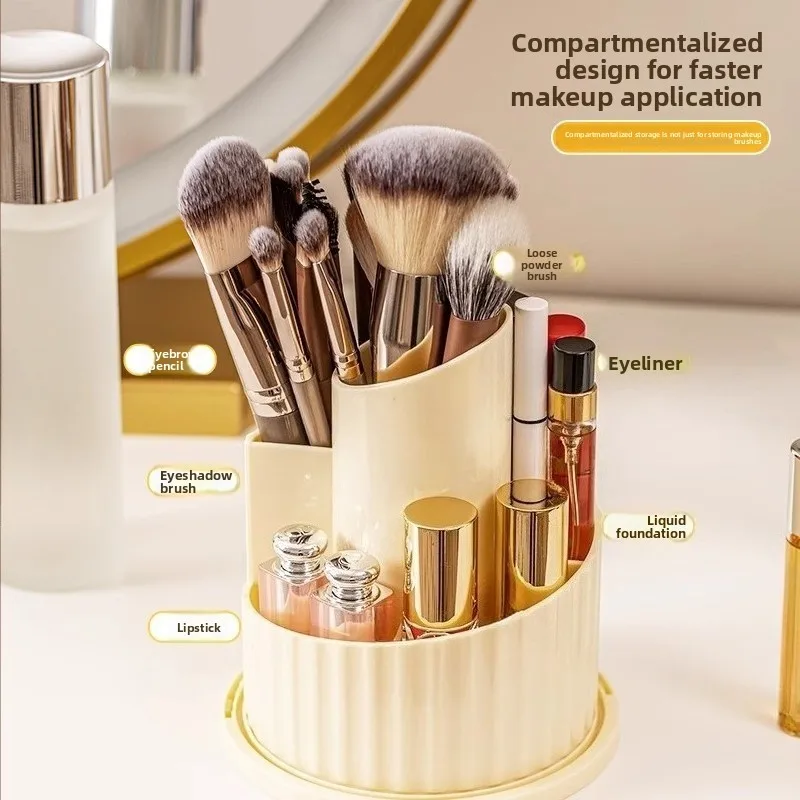 Organizador EDC giratorio antipolvo para maquillaje y brochas - imagen 5