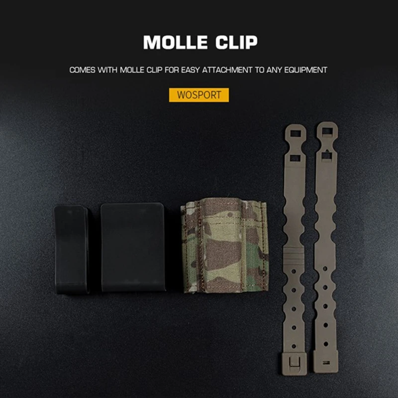 Cargador de Rifle táctico rápido de 9MM y 5,56, estuche para pistola Mag MOLLE, 9MM, 5,56 Mag, bolsa con inserto de liberación rápida - imagen 5