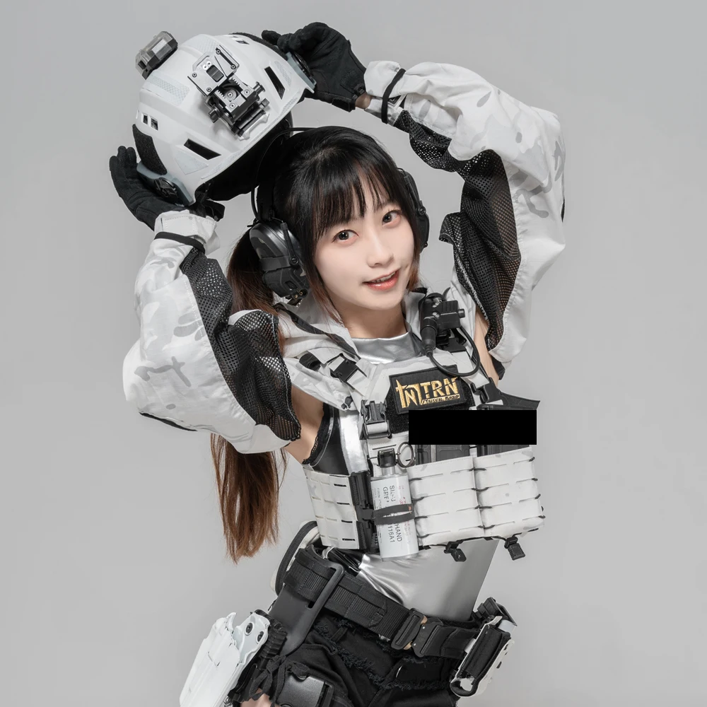 Chaleco táctico compacto QPC para mujer para tallas pequeñas de menos de 160 cm y 30-48 kg, ideal para airsoft, entrenamiento de supervivencia en deportes al aire libre - imagen 2