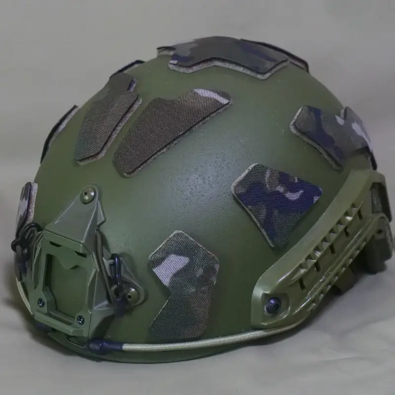 Nuevo casco táctico DIY gancho pegatina facial modelado casco rápido gancho y bucle parche de camuflaje grande cinco hojas camuflaje/Anti IR - imagen 3