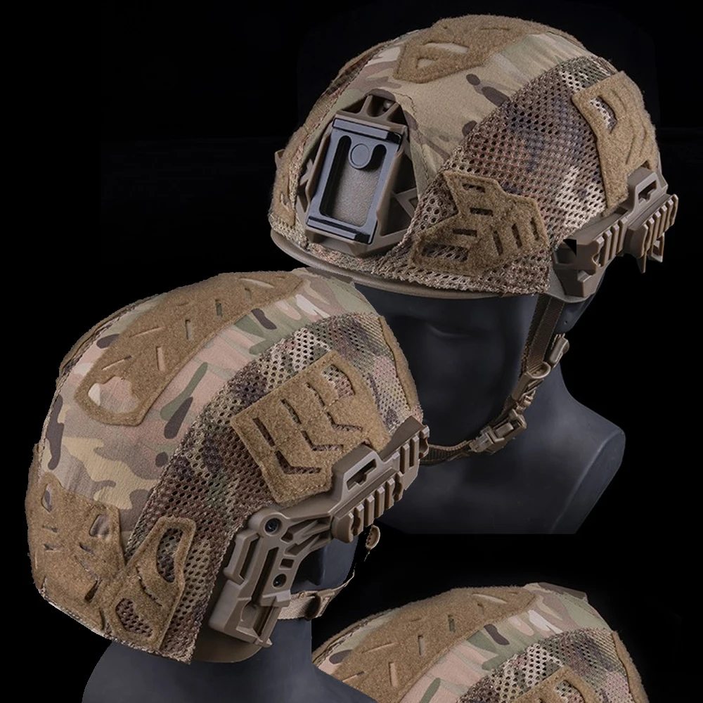 Cubierta táctica para casco Airsoft para equipo Wendy, casco de camuflaje de nailon 500D, accesorios para casco de caza y tiro - imagen 3