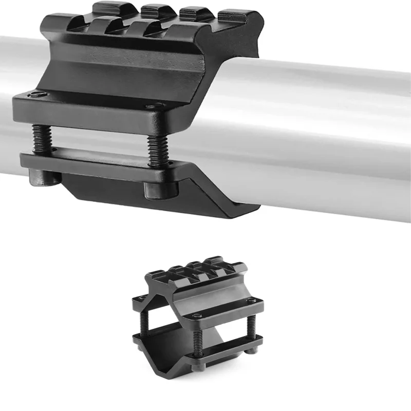 Soporte de alcance de barril Universal, adaptador de riel convertidor Picatinny de 3 ranuras, para montaje de linterna láser, caza, accesorios para pistola de juguete - imagen 4