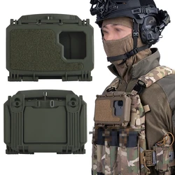 Caja táctica MOLLE para teléfono móvil, soporte placa y chaleco