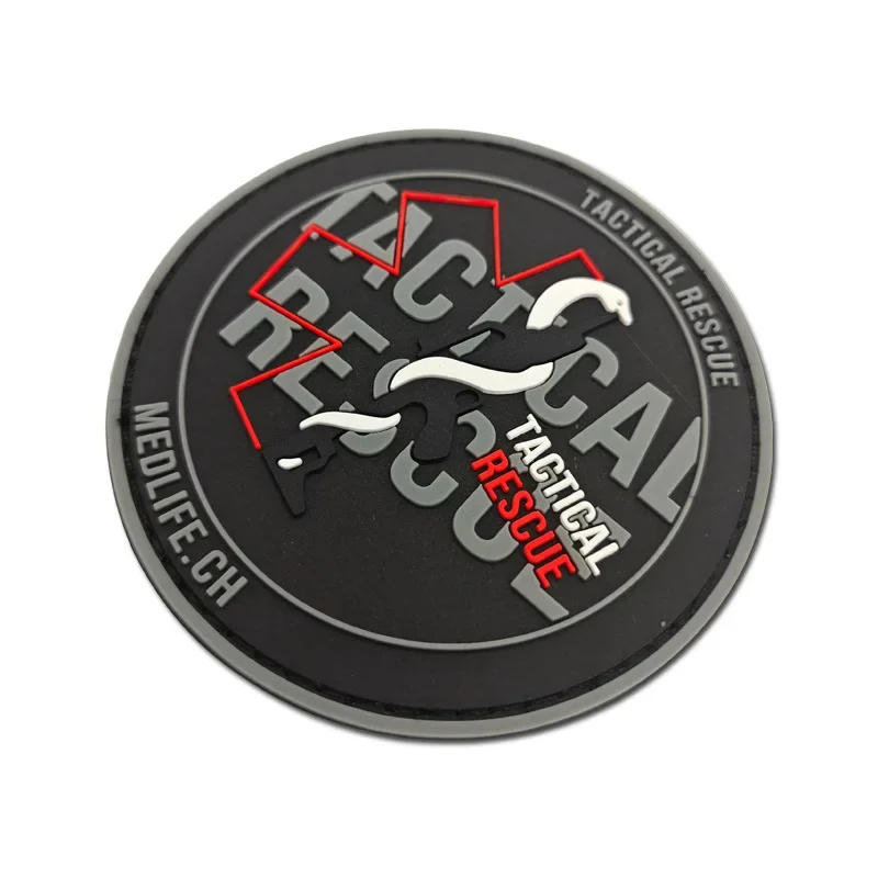 Insignia de moral médica, emblema de emergencia de estrella de la vida, parches bordados de gancho y bucle, parche paramédico de rescate táctico, pegatina para mochila - imagen 3