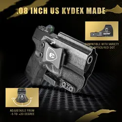 Sólo para Taurus G2C / G3C / Millennium PT111 G2 / PT140, funda IWB, sonido de clic, punto rojo, garra, funda Kydex, mano derecha