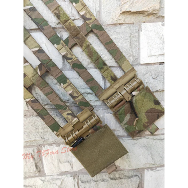 Chaleco táctico faja esquelética de 3 bandas con hebilla de liberación rápida sistema MOLLE para chaleco JPC AVS XPC - imagen 5