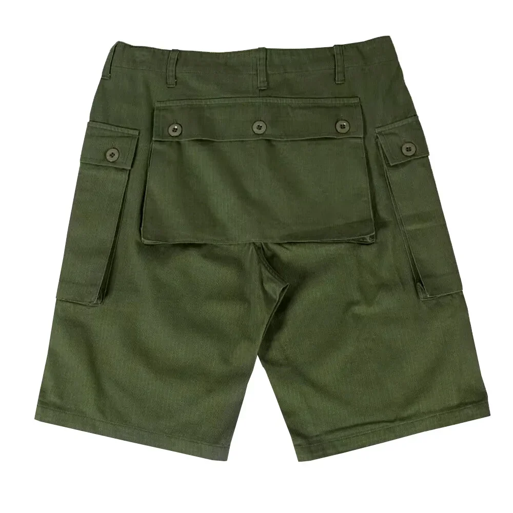 Pantalones cortos WW2 P44 HBT réplica verde WW2 uniforme de entrenamiento de EE. UU. bragas para correr tablero P44 pantalones cortos Vintage - imagen 2