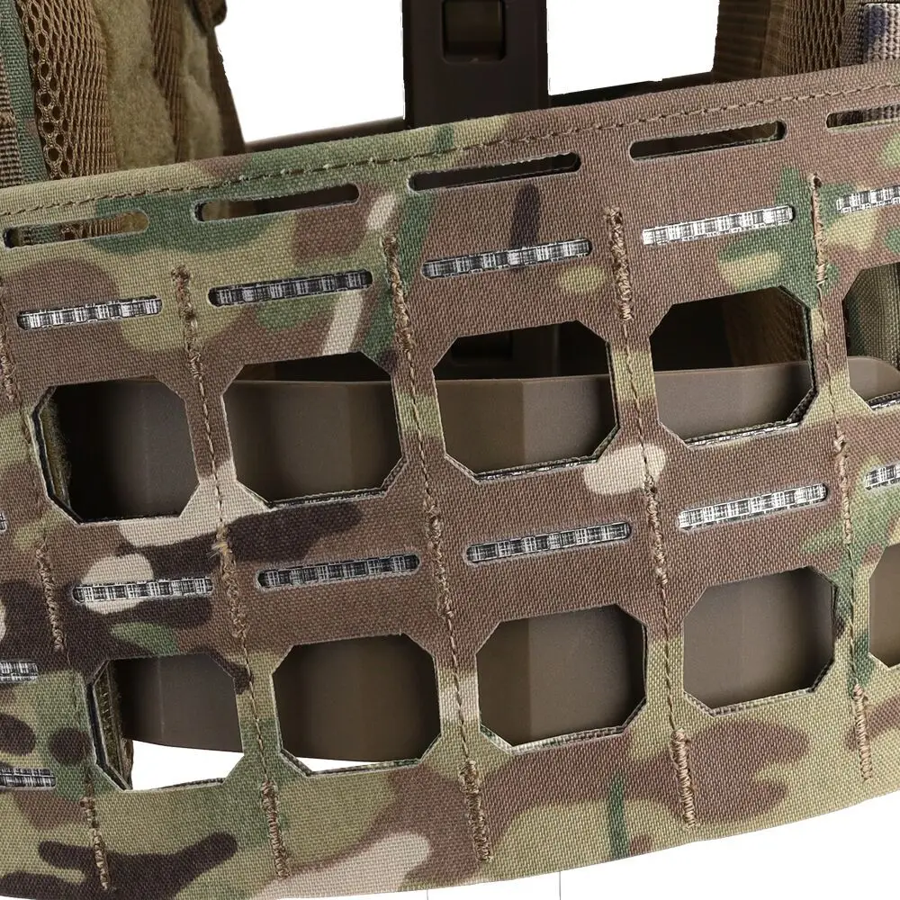 Portador de placa táctica KZ, chaleco de caza de perfil bajo, MOLLE, liberación rápida, Airsoft Israel K Zero Style con portador Cummerbund - imagen 3