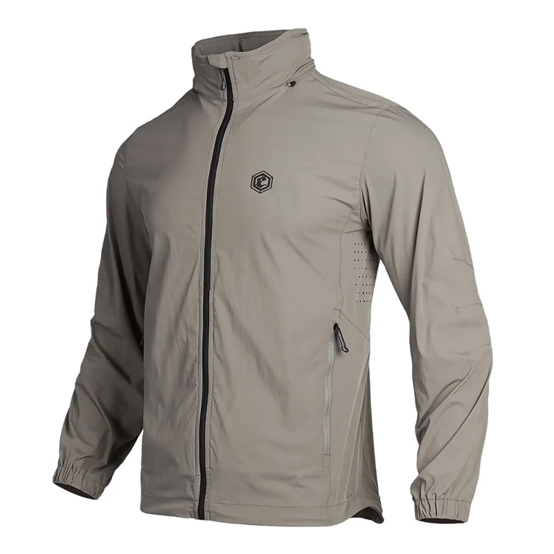 Emersongear Etiqueta Azul “Estrella” Abrigo de protección solar para desplazamientos Chaqueta de piel de protección solar Gris A prueba de sol Urban Casual Caza Senderismo - imagen 3