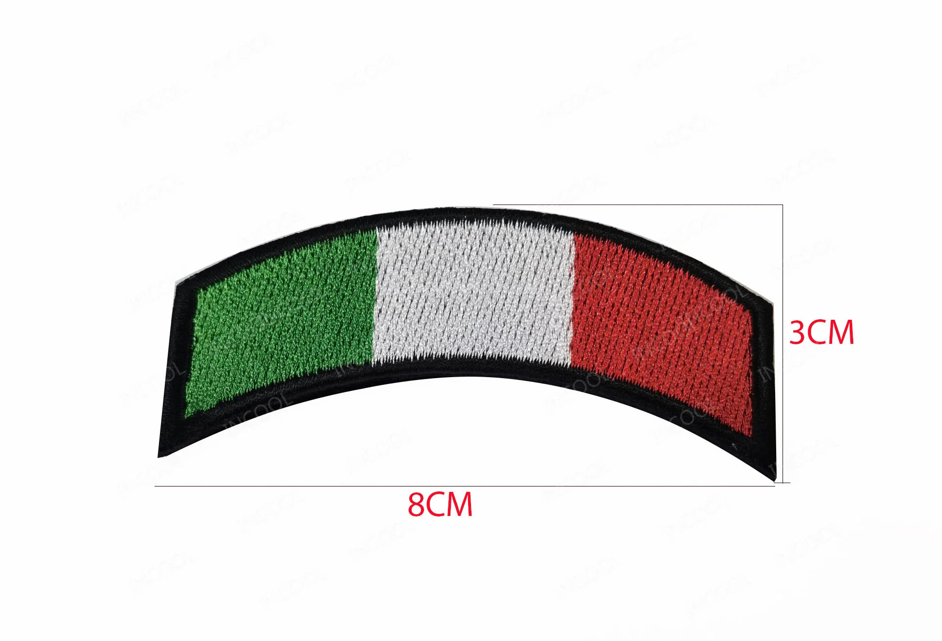 1 Embroidered 8X3 CM