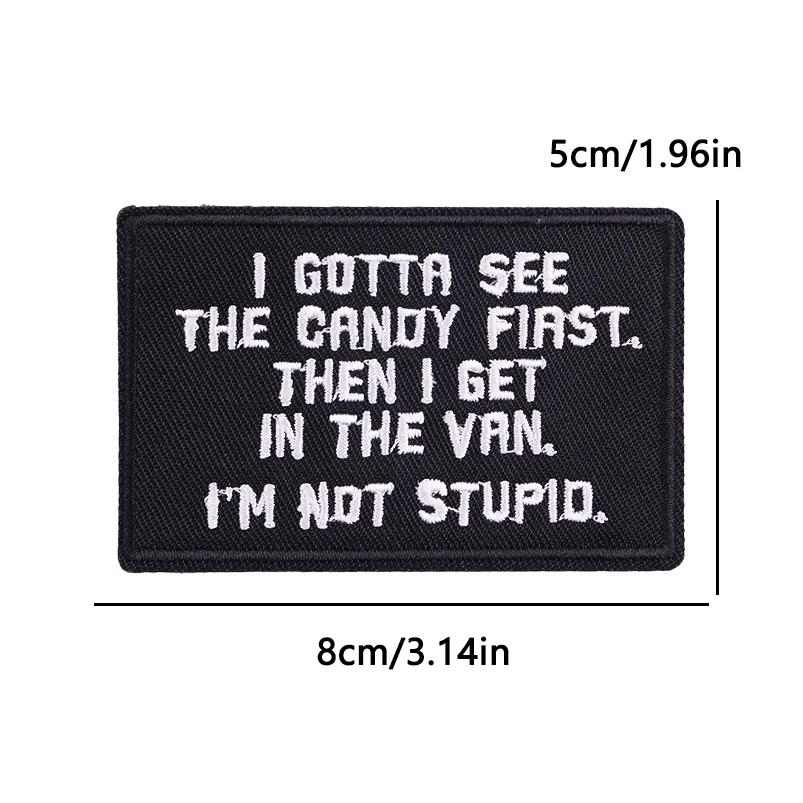 Parche bordado con eslogan de letras DIY, parches para planchar para ropa, chaquetas, sombreros, mochila, insignias bordadas, pegatinas de costura de letras - imagen 5