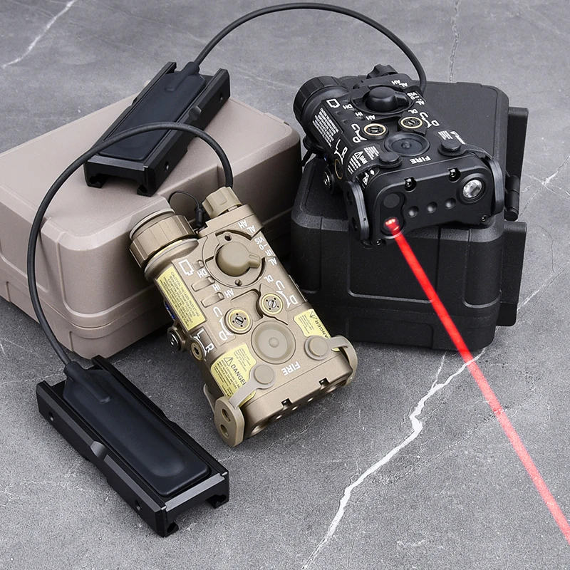 Airsoft táctico Metal NGAL IR rojo verde azul punto láser Luz blanca LED foco interruptor montaje fijo accesorios para armas de caza - imagen 2