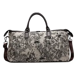 Bolso informal estampado para gimnasio y Fitness para mujer, bolso de hombro tipo bandolera para deportes de viaje y Yoga de gran capacidad, bolsa de equipaje para compras al aire libre