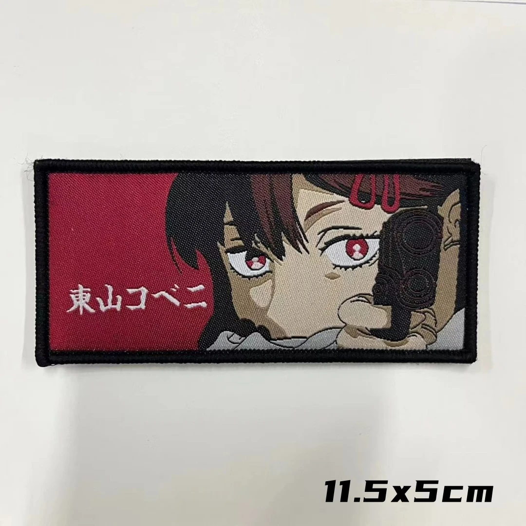 Parches de Chica de Anime japonés, emblema de moral táctico, brazalete militar con gancho y bucle, pegatina para mochila - imagen 4