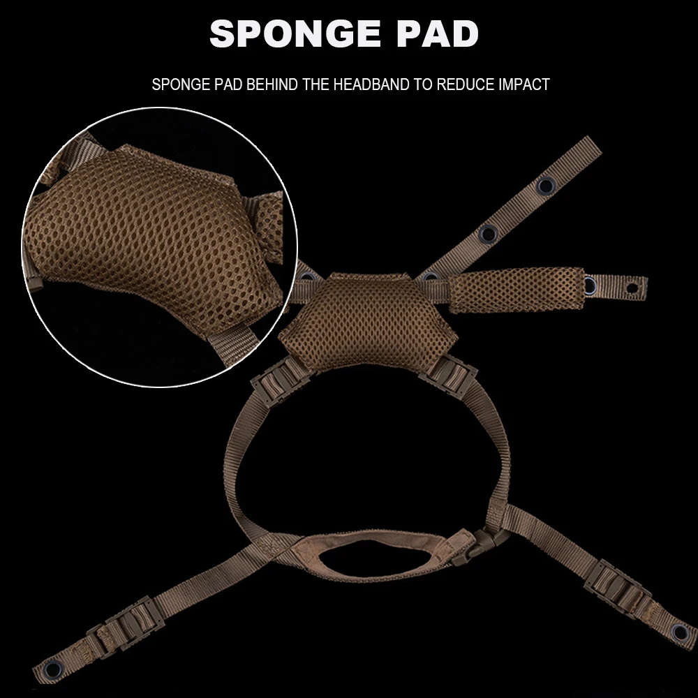 Wendy-sistema de suspensión para casco táctico, cordón ajustable, FAST MICH 2000 2001, accesorio para casco Airsoft de caza al aire libre - imagen 3