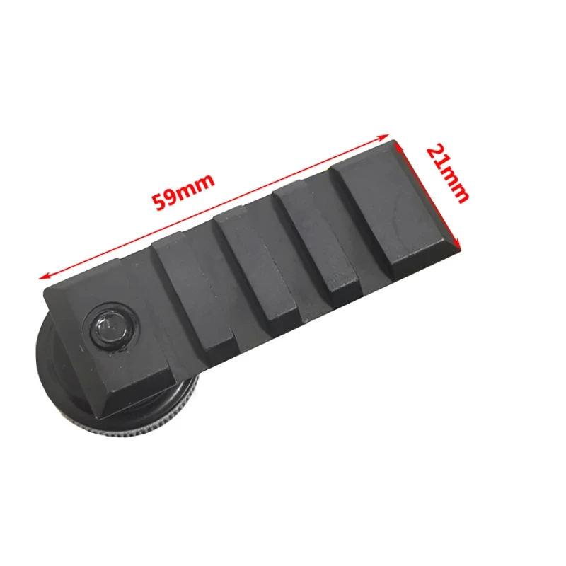 Riel táctico de aluminio de 21mm, montaje Picatinny, buscador de vista de punto rojo y Base de mira óptica para fotografía de cámara DSLR Canon/Nikon - imagen 2