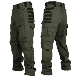Pantalones tácticos cargo impermeables multibolsillo para senderismo