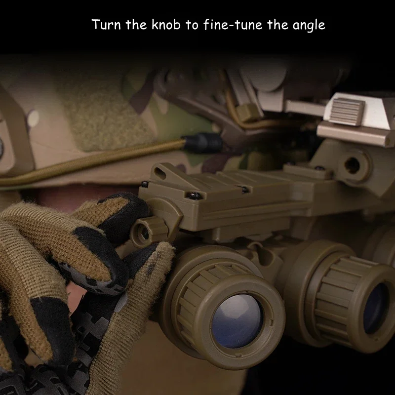 GPNVG 18 visión nocturna para casco táctico rápido simulado 4 ojos visión nocturna Binocular Cosplay Airsoft juegos tácticos - imagen 4