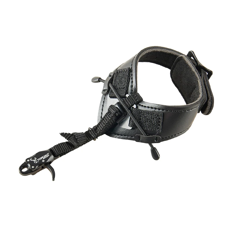 Pinza de tiro con arco, correa de muñeca ajustable para mano derecha y izquierda, accesorios de tiro para Hutning, Ayuda de liberación - imagen 2