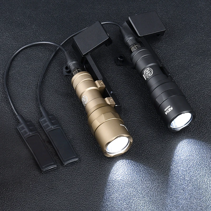 WADSN SF M300 M300C linterna 510 lúmenes luz blanca Base de montaje compensado de Metal compatible con riel Picatinny de 20MM accesorios Airsoft Scout - imagen 2