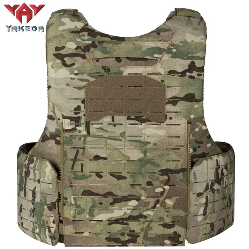 Yakeda-Chaleco de caza 1000D, sistema Molle de corte láser Modular de liberación rápida, táctico, con doble Triple bolsa para cargador - imagen 3