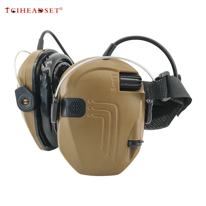 TCIHEADSET-auriculares de montaje trasero para Tiro Táctico airsoft, protección auditiva, almohadillas de gel para los oídos, novedad - imagen 2