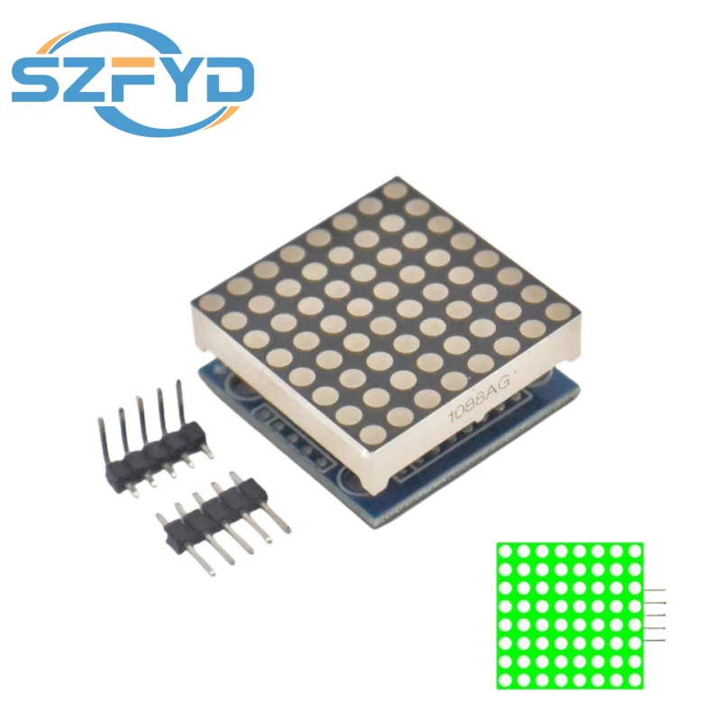 Módulo de Control de matriz de puntos MAX7219, controlador de Control de microcontrolador, KIT DIY, módulo LED MCU, módulo de pantalla - imagen 4