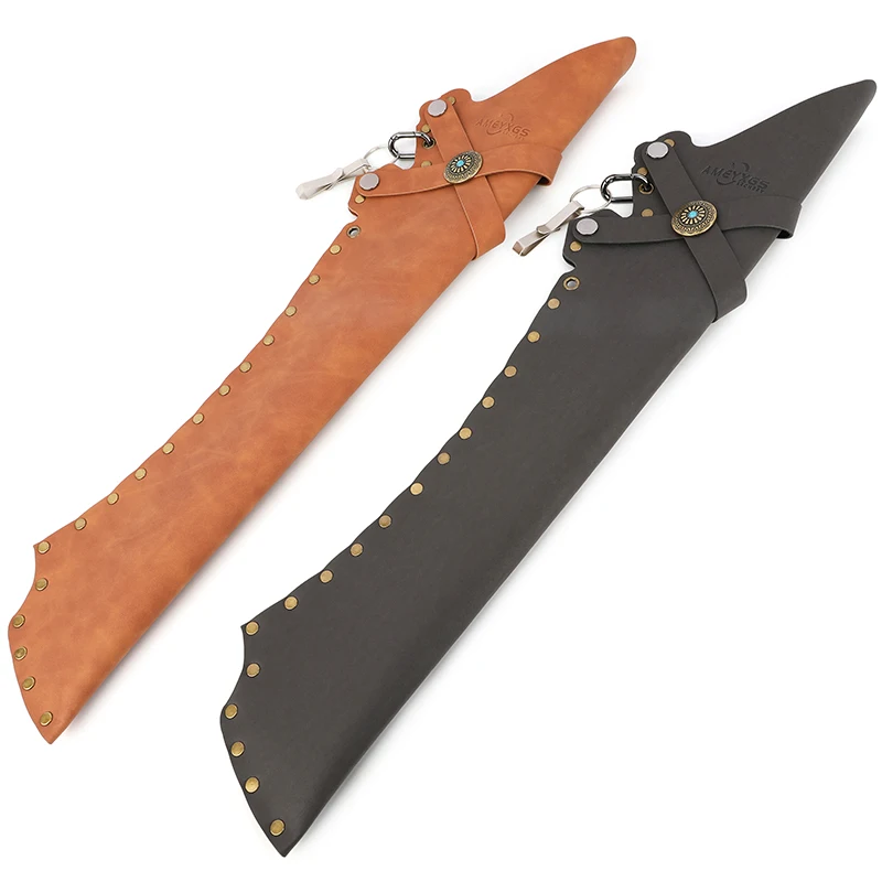 Bolsa de flecha de tiro con arco, 1 piezas, soporte de flecha de cuero, cinturón ajustable, mano derecha/izquierda, accesorios de tiro de caza con arco al aire libre - imagen 3