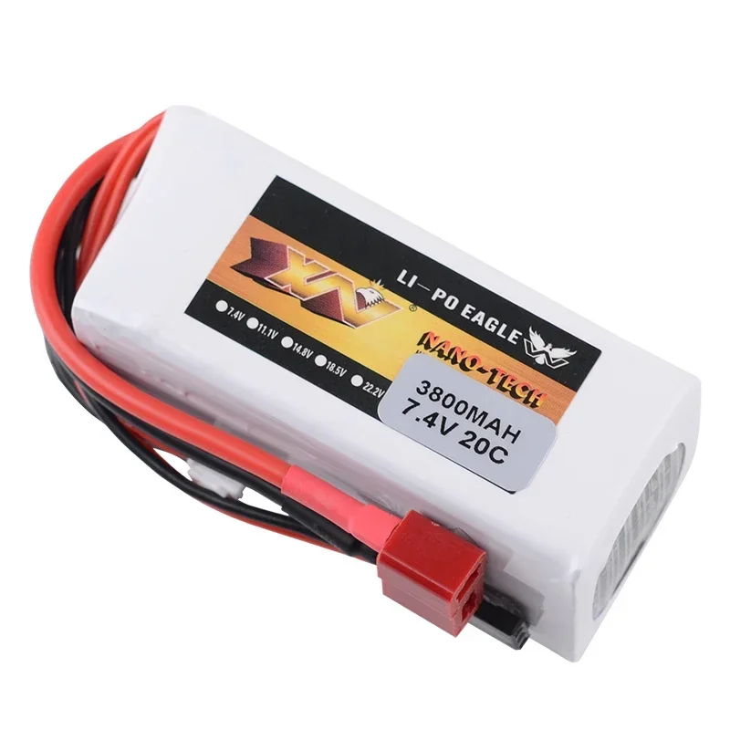 Batería Lipo mejorada de 7,4 V, 3800mAh, 20C para BAJA 5B, 5T, 5SC, modelo de coche con control remoto, receptor de gasolina, accesorios para drones - imagen 4