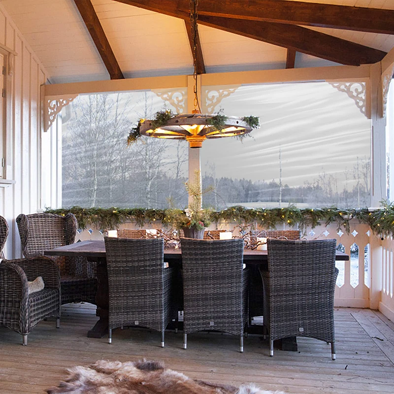 Lona transparente 1x1 2*3 4 5 6 3x3 4*4m, lona transparente impermeable de Pe, cubierta impermeable para plantas, Patio, rayos UV, balcón y jardín - imagen 4