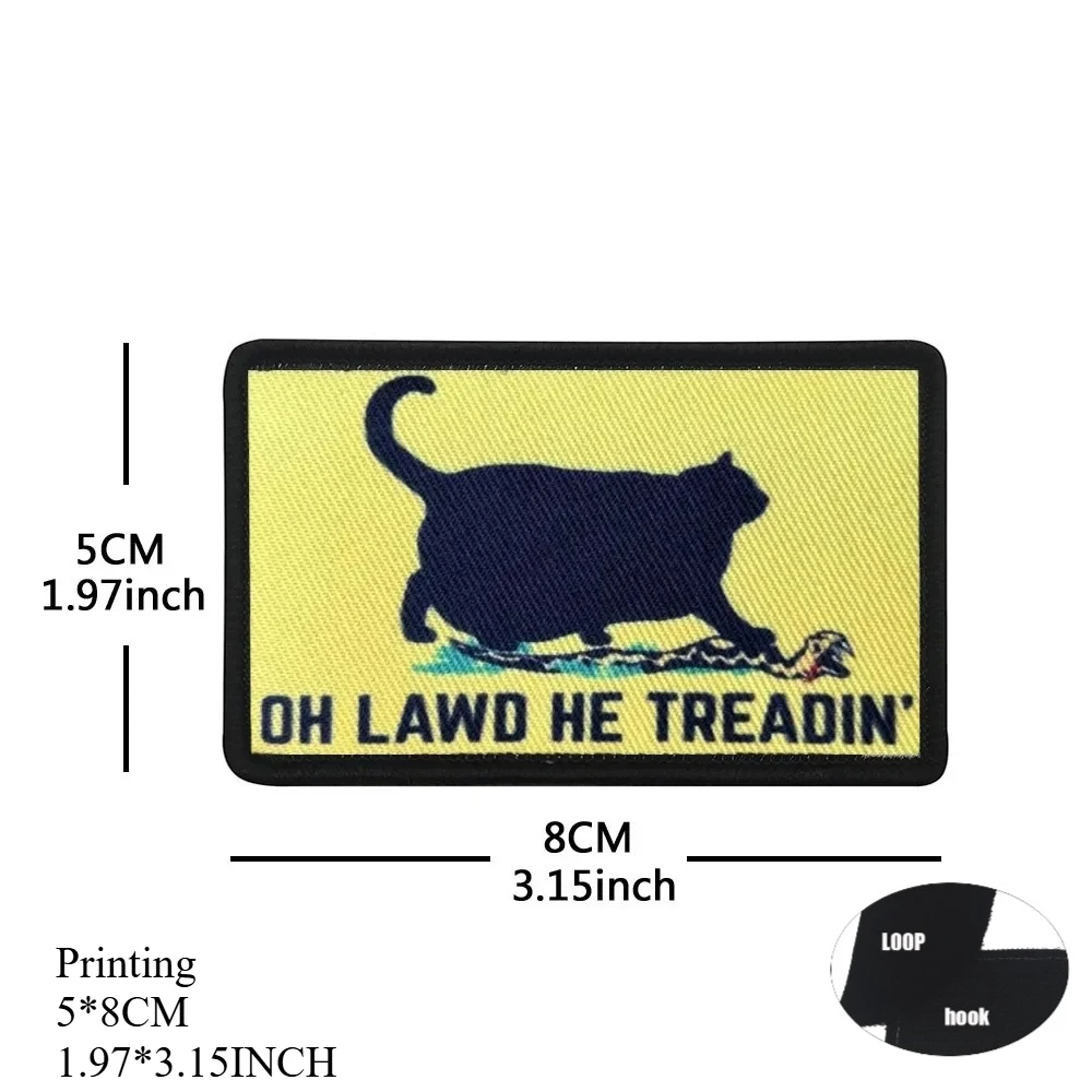 Parches Decorativos para Mochila Táctica con Diseño de Animales (Ganso, Serpiente, Mapache, Oso) con Frases Divertidas como 'NO TOQUES MI BASURA' - imagen 5