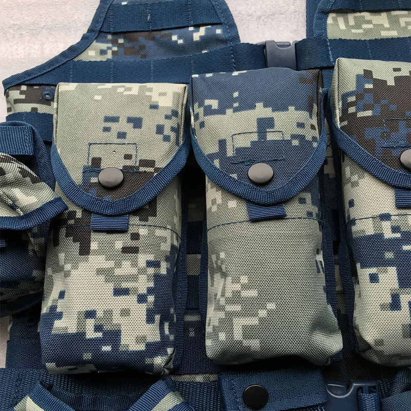 06 Chaleco de camuflaje multifuncional, equipo de entrenamiento de caza, tiro al aire libre, 11 juegos de accesorios - imagen 5