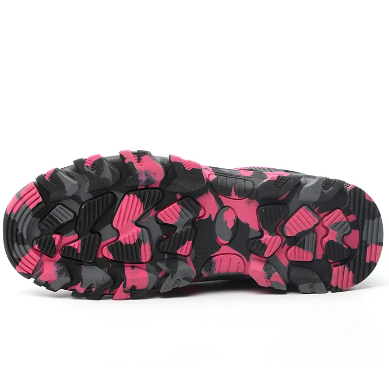 Zapatos de seguridad con punta de acero para mujer, botas de trabajo a prueba de golpes, transpirables, cómodos, antiperforación, Industriales - imagen 5