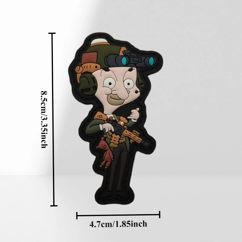 Interesante y humorístico parche de PVC insignia de moral táctica gancho bucle parches militares ropa mochila pegatinas brazalete