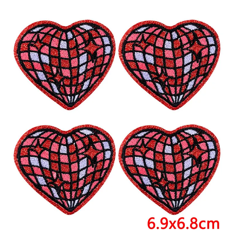 Parche termoadhesivo retro cereza corazón lazo – DIY para ropa - imagen 5