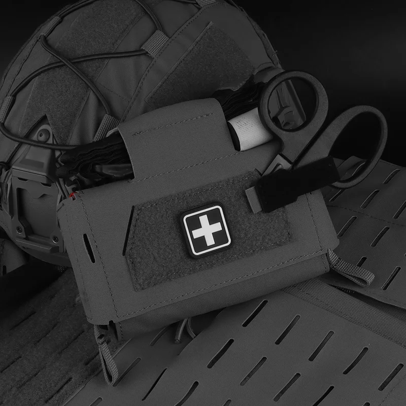 Bolsa compacta de primeros auxilios para exteriores V3 |   Organizador de primeros auxilios impermeable |   Para senderismo y exploración de caza - imagen 3