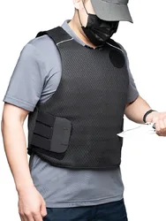 Chaleco ocultable a prueba de puñaladas de nivel 5, armadura de escala transpirable, resistente a puñaladas y golpes, equipo de seguridad y autodefensa ultraligero