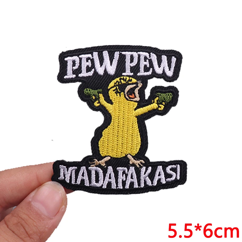 Nuevos parches bordados de dibujos animados/animales, parche de rana de gato y pato, parches para planchar para ropa DIY, chaquetas, sombreros, mochila, pegatinas para coser - imagen 4