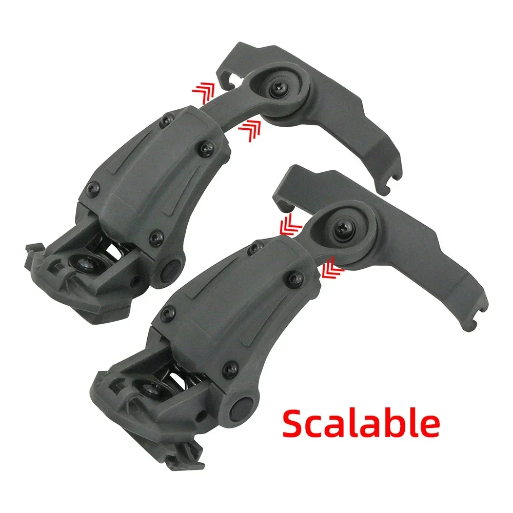 Adaptador de orejeras electrónicas, adaptador de riel para casco de arco táctico para caminantes, maquinilla de afeitar, auriculares de protección auditiva para disparar electrónicos - imagen 4