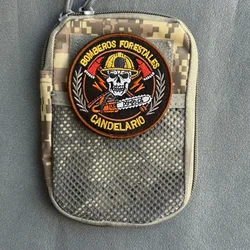 Parche bombero forestal bordado con velcro – Insignia táctica