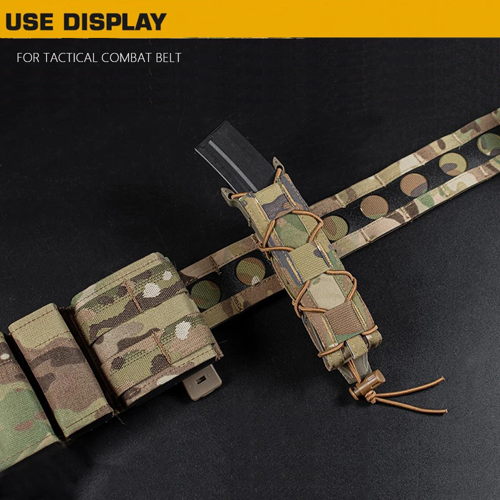 Bolsa táctica Molle MP5 MP7 para pistola extendida, 9mm, 45, bolsa larga Mag, accesorios de caza militar Airsoft - imagen 3