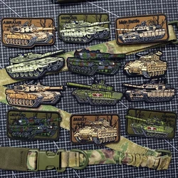 Último diseño de parche de tanque bordado refinado de alta calidad, accesorio para bolsa táctica, parches para mochila para ropa