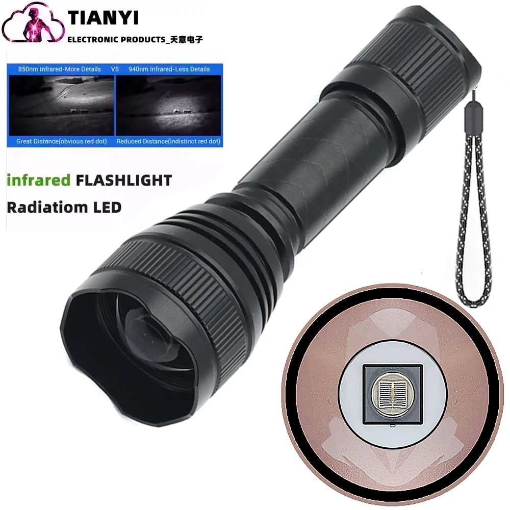 Cámara de vigilancia de 940nm, equipo de visión nocturna DIY, luz de relleno, linterna infrarroja ajustable para exteriores de 850nm