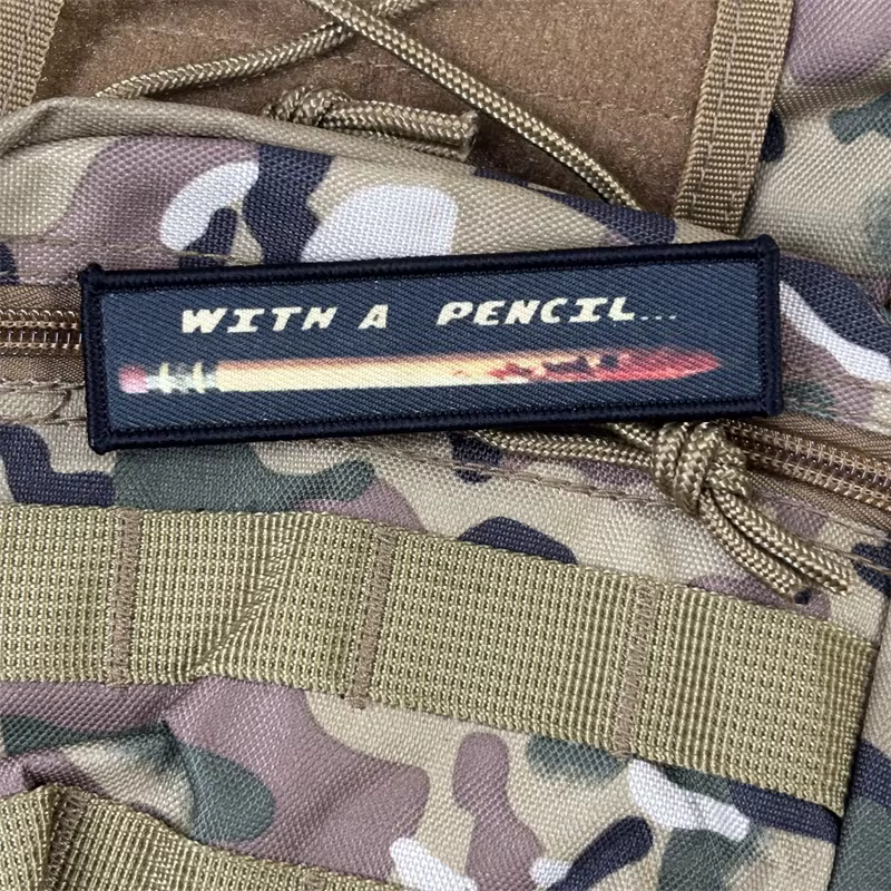 Parche táctico impreso Bullet – Insignia de moral con gancho