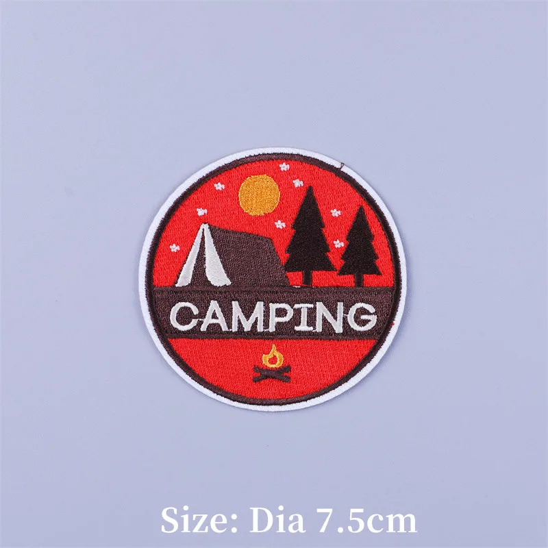Parches termoadhesivos para ropa, accesorio para Adventure Camping, playa de montaña, parche para planchar, apliques para gafas de sol de viaje - imagen 3