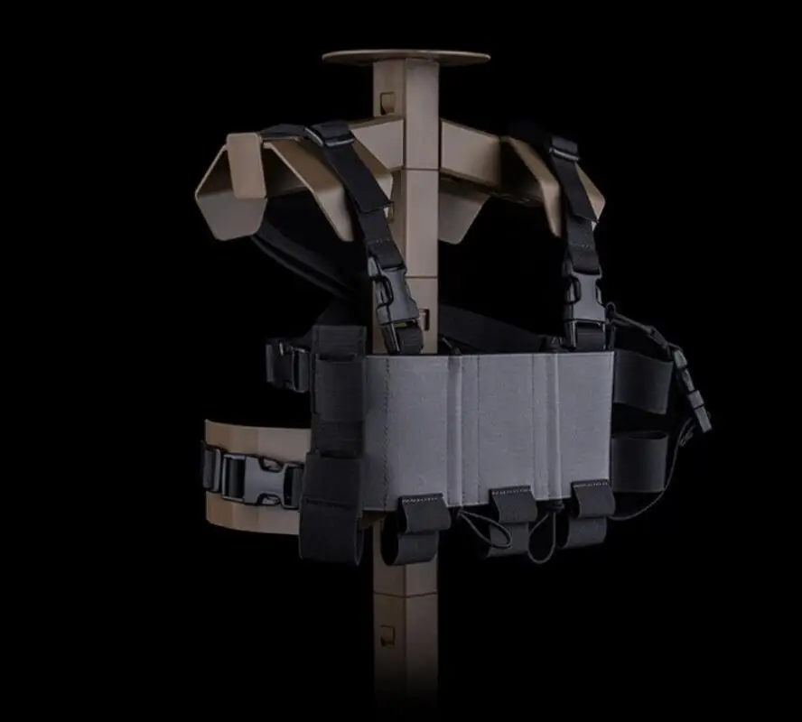 Chaleco táctico Ss para colgar en el pecho para senderismo, montañismo, ligero oculto antideslizante - imagen 4