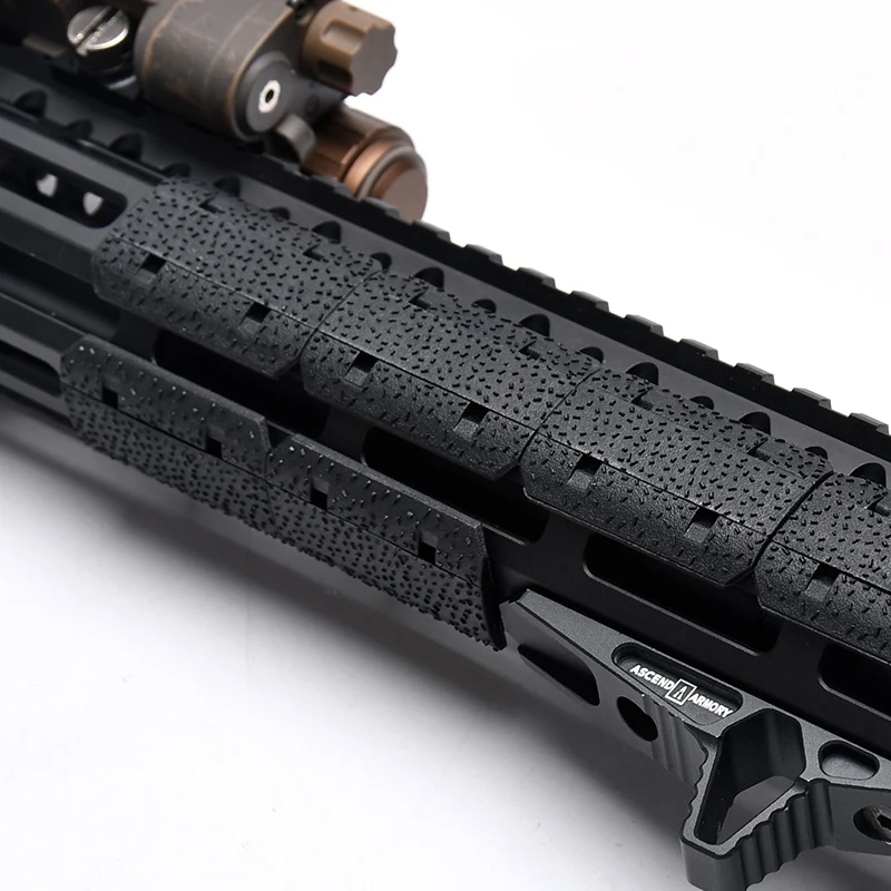 Panel de cubierta de riel táctico MLOK, Kit de riel de protección de manos de nailon, guardamanos de plástico Airsoft, accesorios de caza - imagen 2