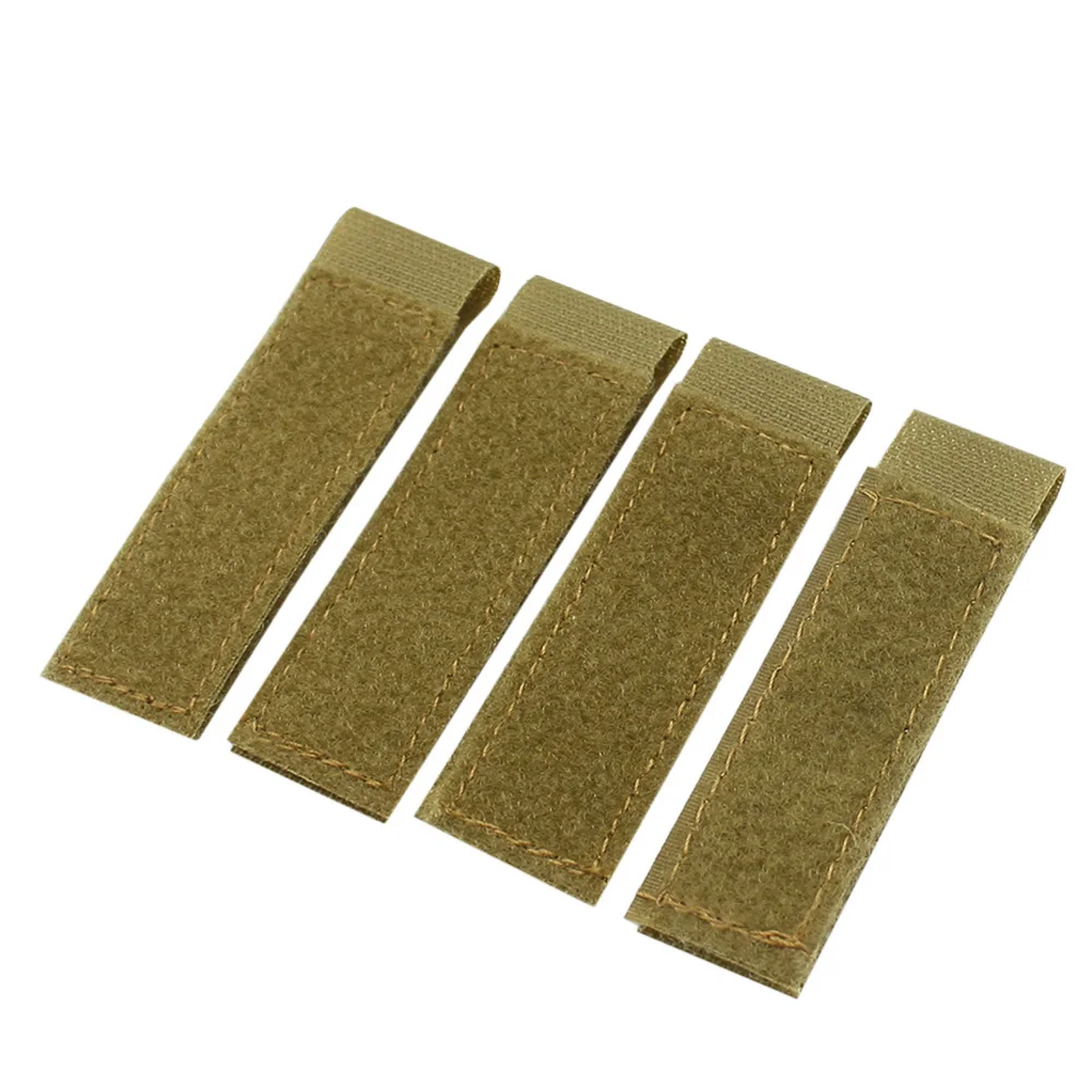 VULPO chaleco táctico Molle, adaptador de Panel, convertidor de gancho y bucle, tira de cinta para atar parches de identificación, insignia de parche DIY - imagen 5