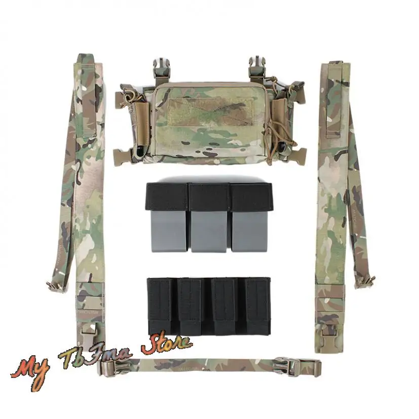 Zheng-aparejo de pecho táctico estilo estratégico D3CRM 2,0, banda de vientre colgante para el pecho, sistema Molle MK3 para exteriores - imagen 3